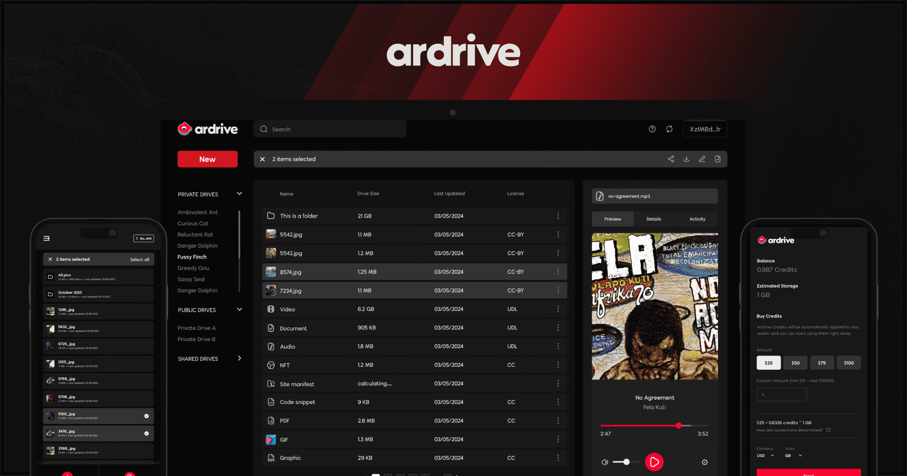 ArDrive interface