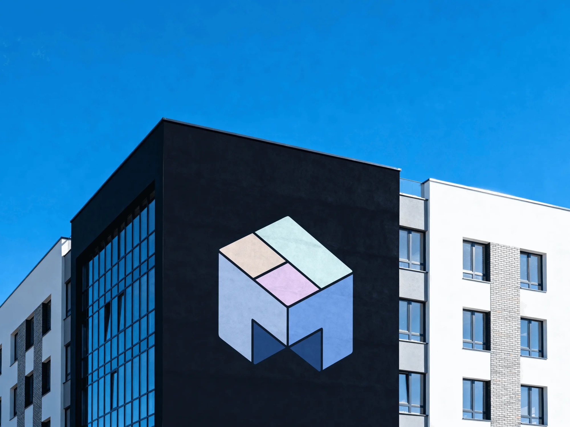 Maket mark as a building-scale mural
