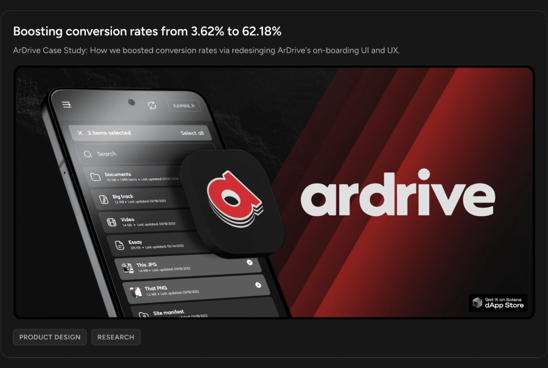 ArDrive onboarding case study