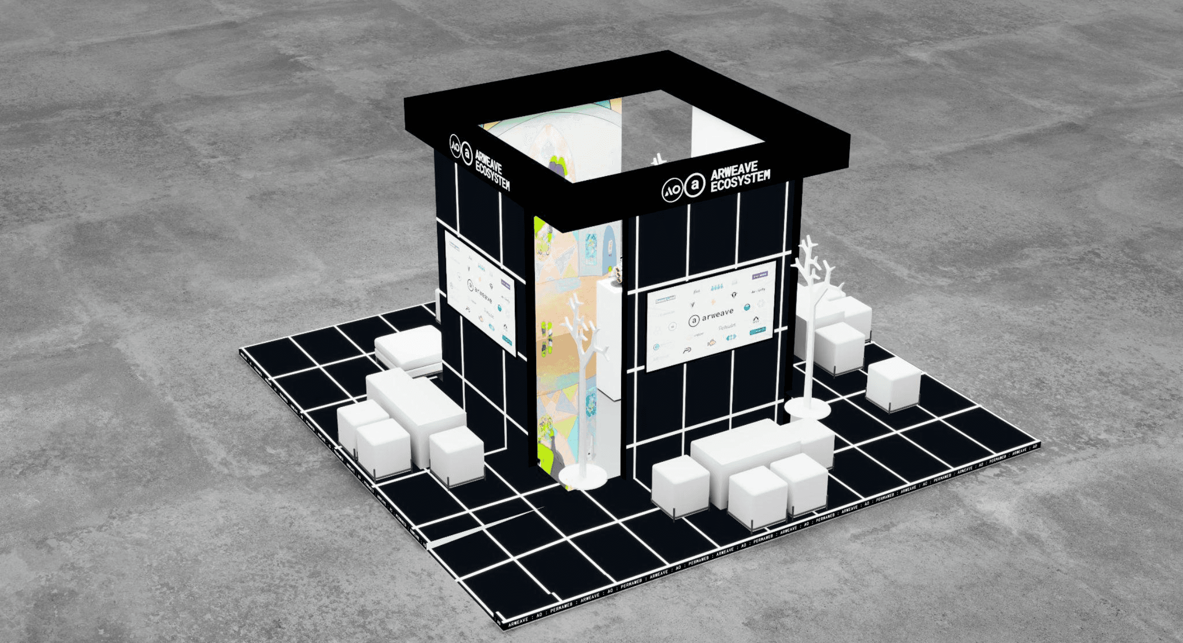 AR.IO ecosystem booth render